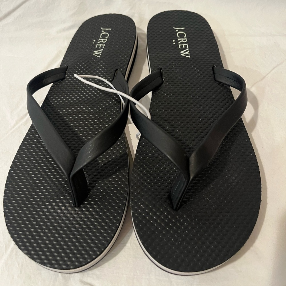J. Crew Classic Black Sandals